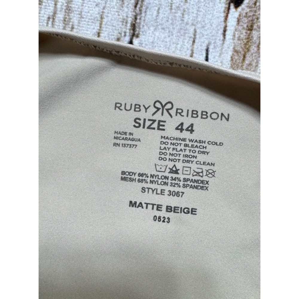 Ruby Ribbon Original Demiette Bra Size 44 Nude Wireless 3067 Comfort Support - Picture 6 of 6